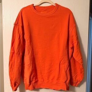 Aerie | NWOT Orange Over-sized Crewneck